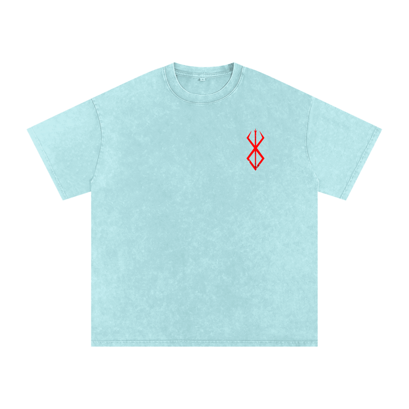 Snow Washed Oversized Berserk Cotton T-Shirt