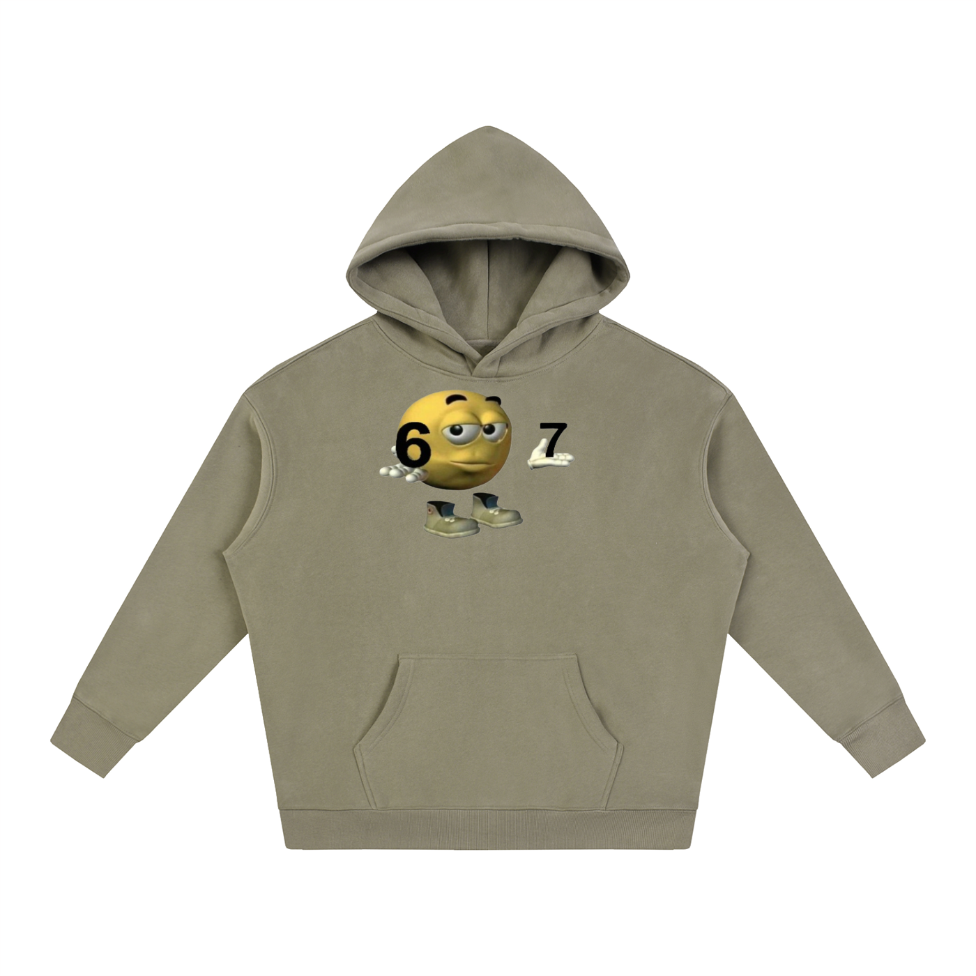 Oversize 67 Fleeced Hoodie