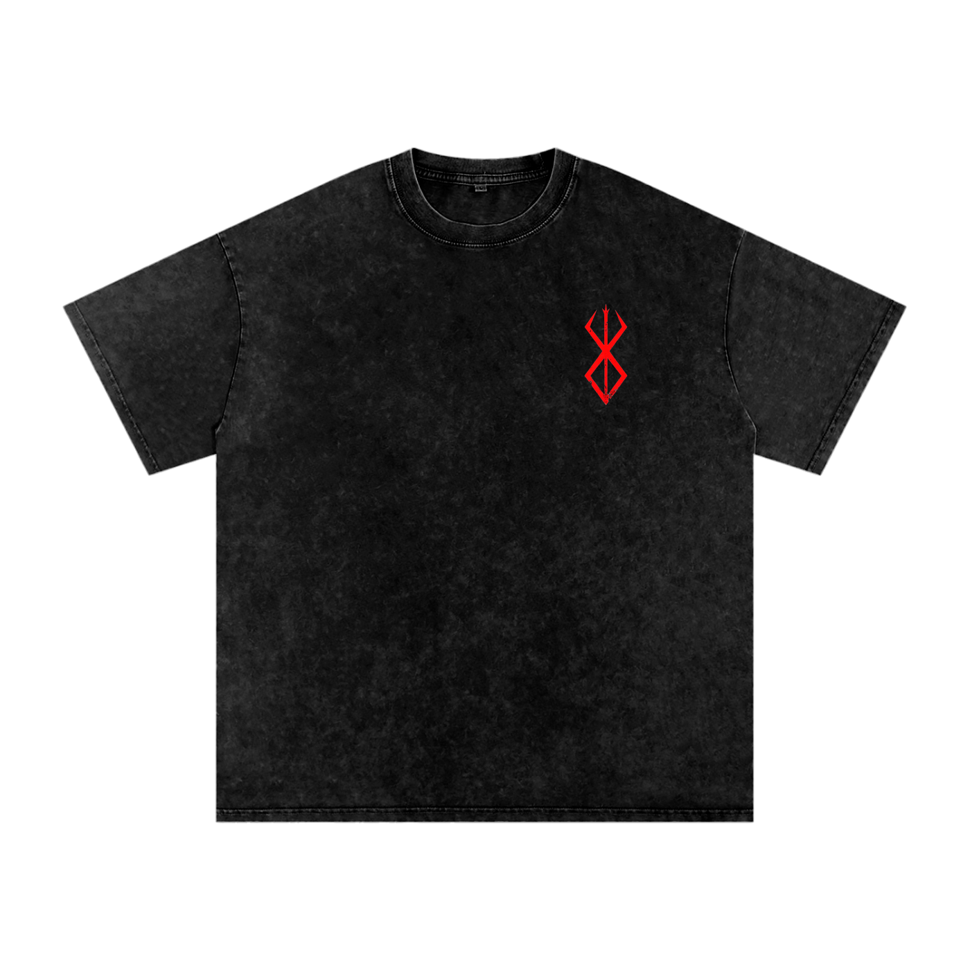 Snow Washed Oversized Berserk Cotton T-Shirt