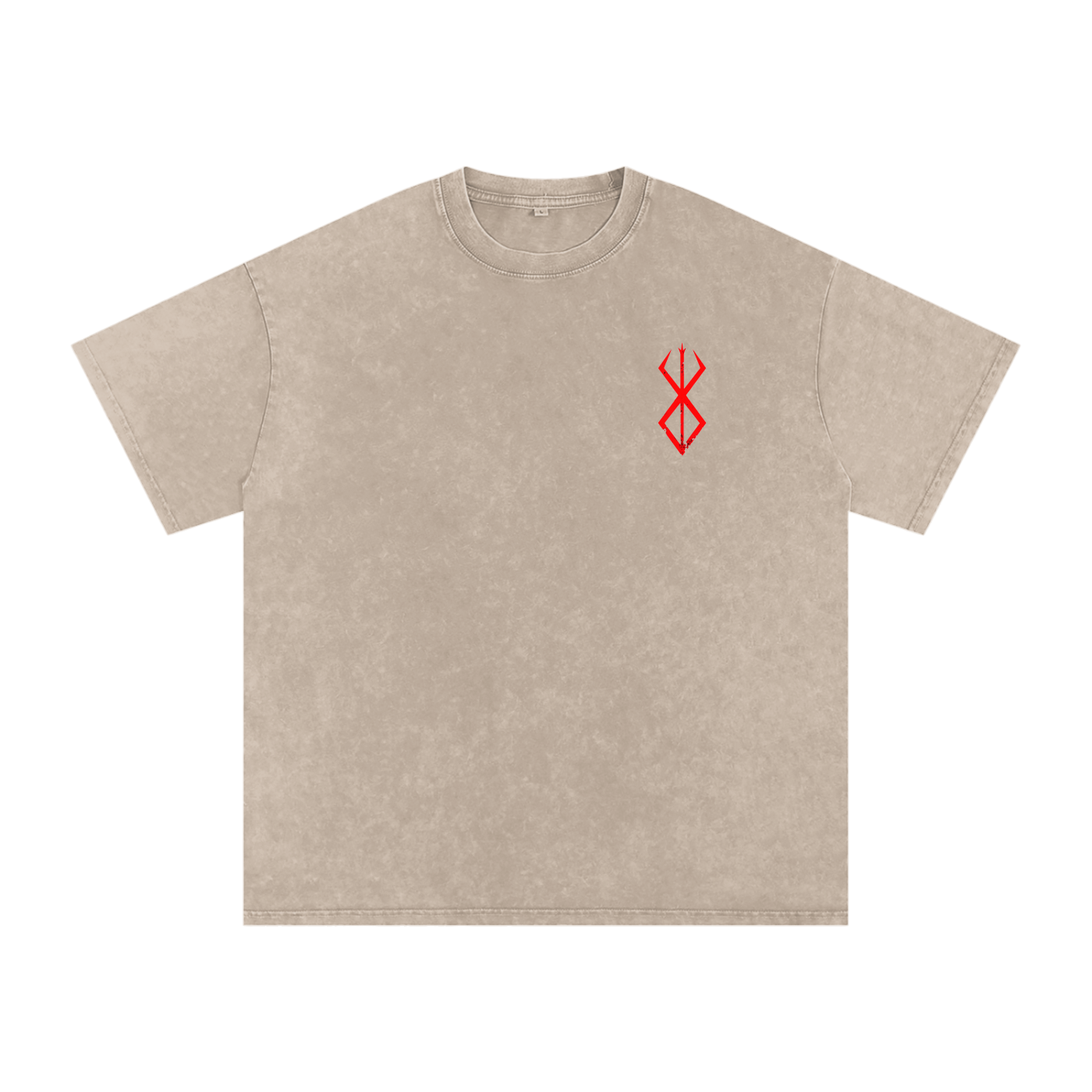 Snow Washed Oversized Berserk Cotton T-Shirt
